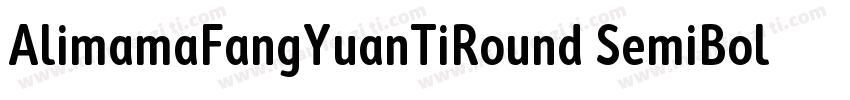 AlimamaFangYuanTiRound SemiBold字体转换